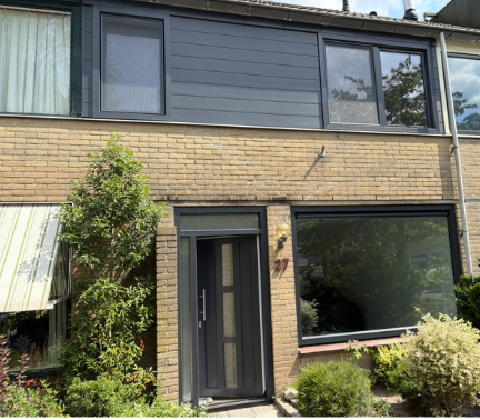 zwarte kunststof kozijnen structa